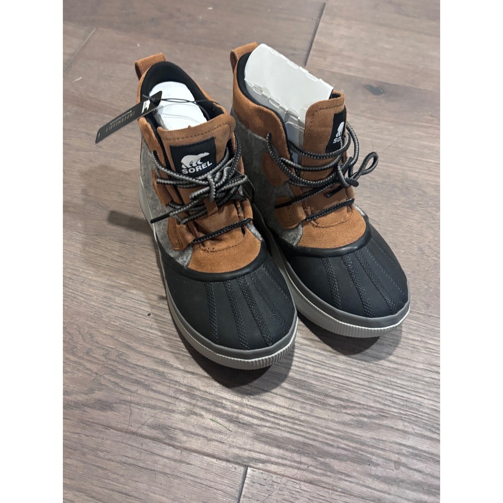 Sorel Out N About III Classic Duck Women's Boots Suede Felt Brown Grey Size 9
